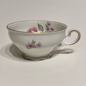 Vintage Seltmann Weiden Bavaria Theresia Floral Gold Trim Porcelain Tea Cup